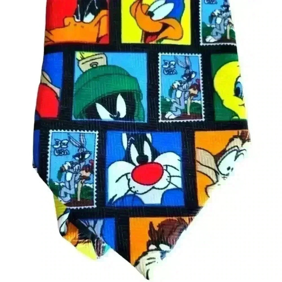 ☆ VTG 1997 Looney Tunes Neck Tie Stamp Collection Bugs Bunny & Friends. 3/$30 - Picture 6 of 9